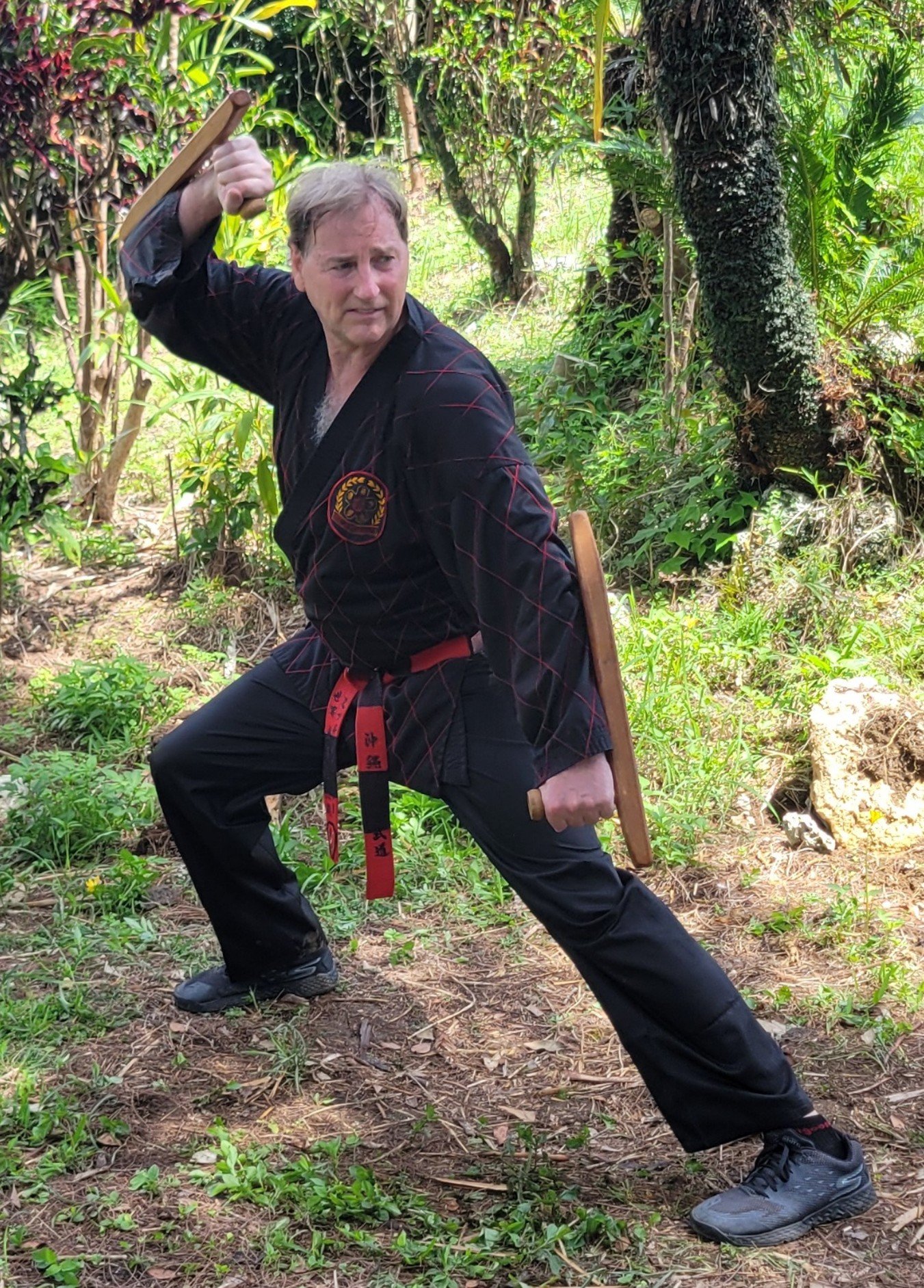 Mitch demonstrating Tonfa